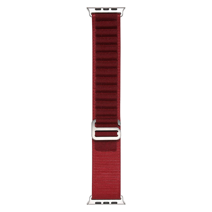 Watch 7 41mm Zore Band-74 Hasır Kordon - Koyu Kırmızı