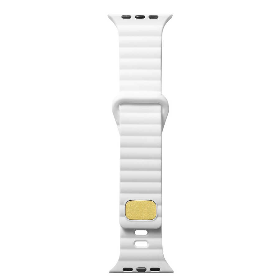 Watch 7 41mm Zore KRD-73 Silikon Kordon - Beyaz