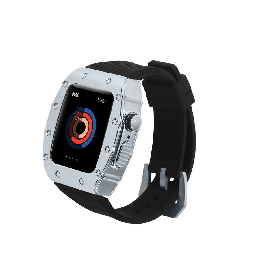  Watch 7 45mm KRD-65 Kordon - Siyah-Gümüş