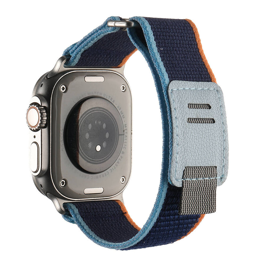 Watch Ultra 49mm Hasır Kordon Zore KRD-106 Strap Kayış - Lacivert