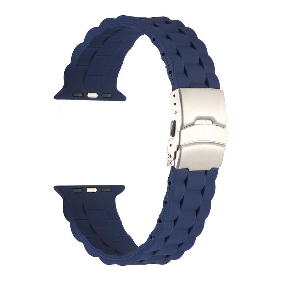 Watch Ultra 49mm Kordon KRD-72 Silikon Strap Kayış - Lacivert