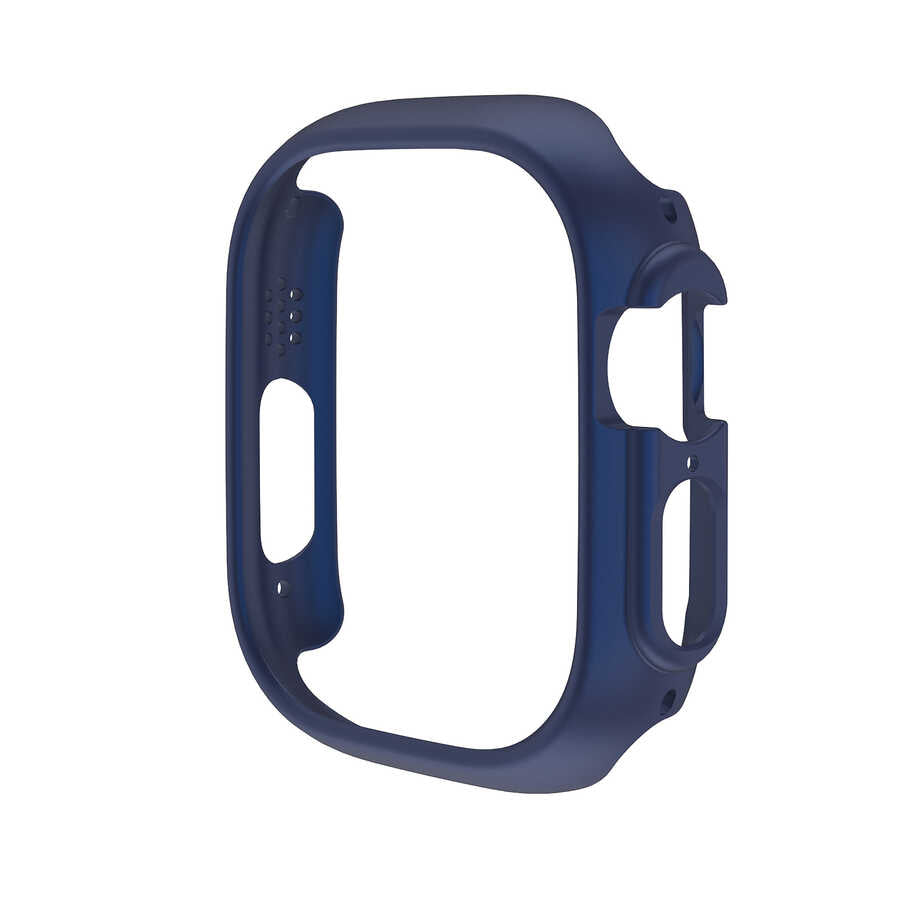 Watch Ultra 49mm Sert PC Kasa Koruyucu Zore Watch Gard 18 - Mavi
