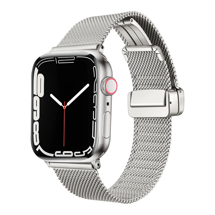 Watch Ultra 49mm Zore KRD-85 Metal Kordon - Gümüş