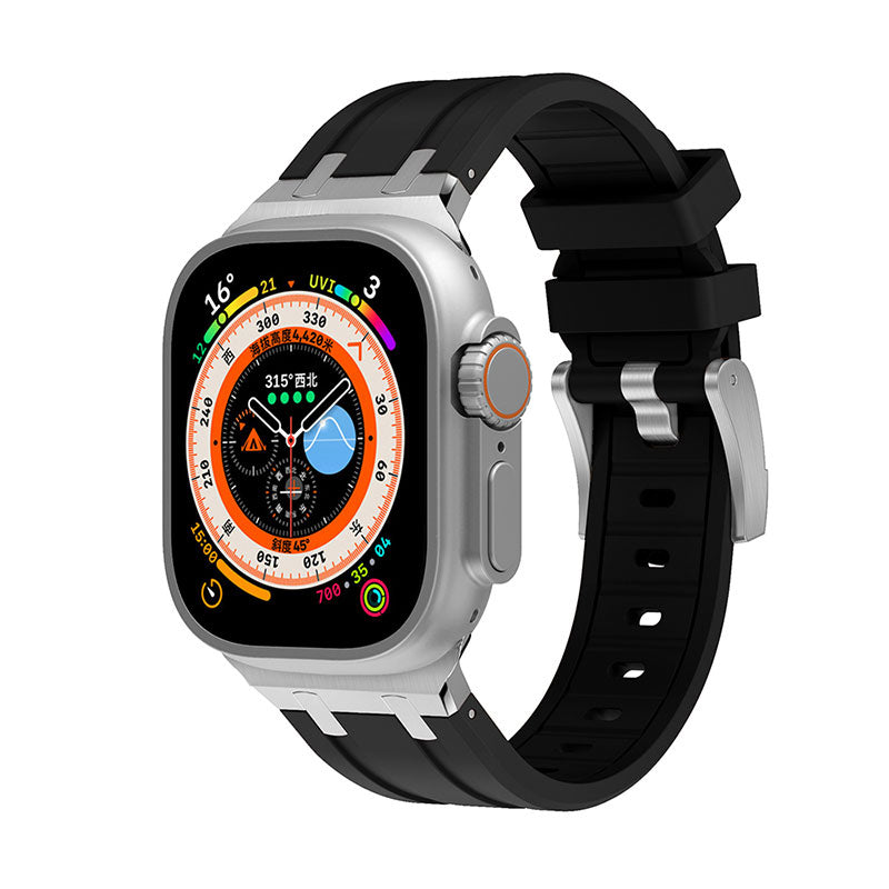 Watch Ultra 49mm Zore KRD-89 Silikon Kordon - Siyah