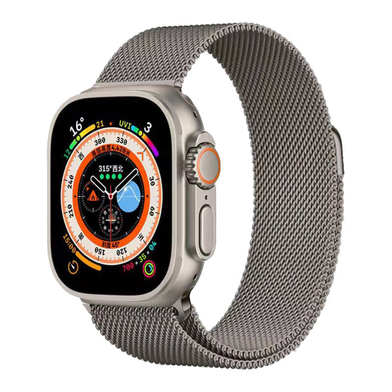 Watch Ultra 49mm Zore KRD-98 Metal Kordon - Gri