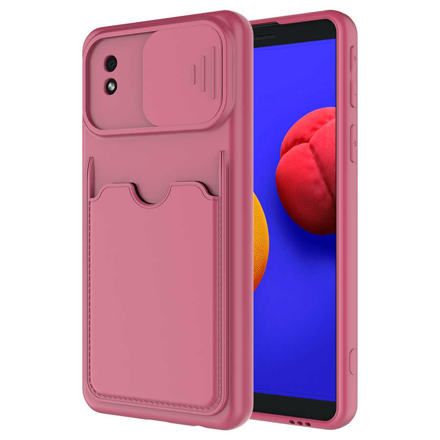 Galaxy A01 Core Kılıf Zore Kartix Kılıf - Koyu Mor