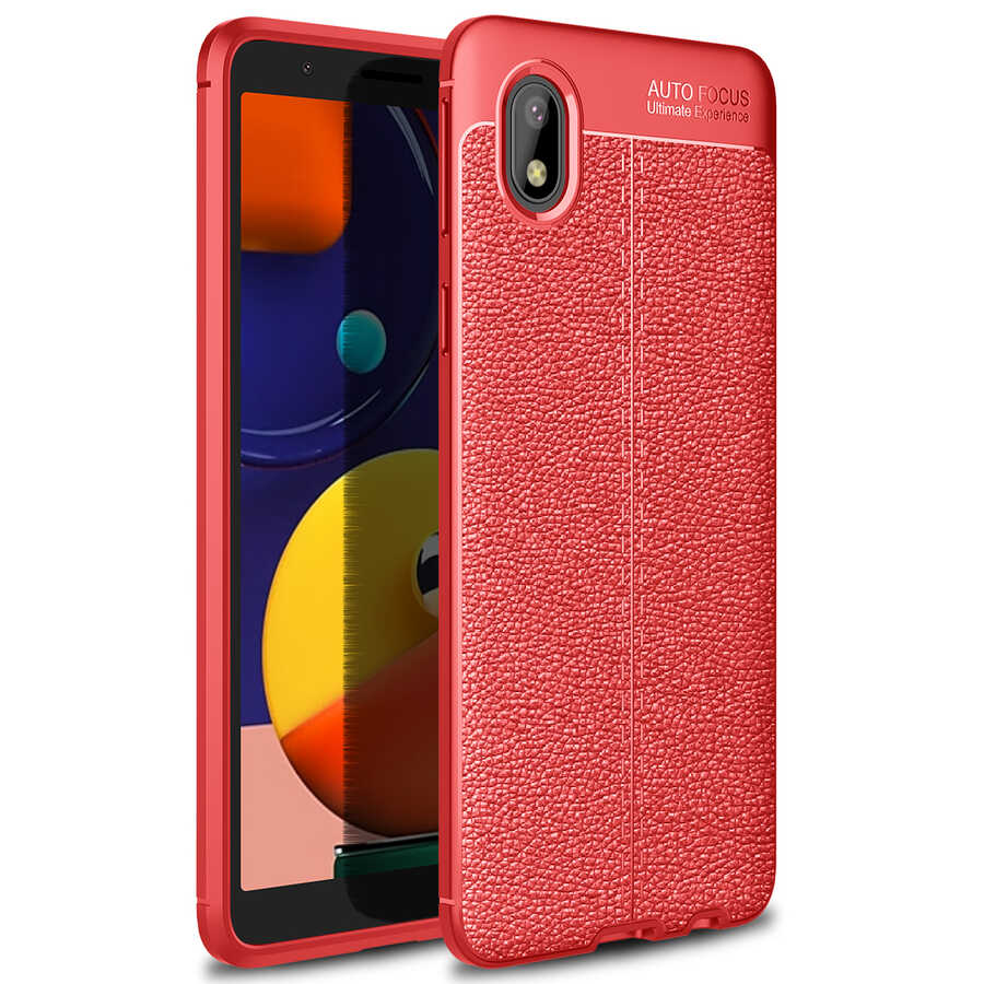 Galaxy A01 Core Kılıf Zore Niss Silikon Kılıf - Kırmızı