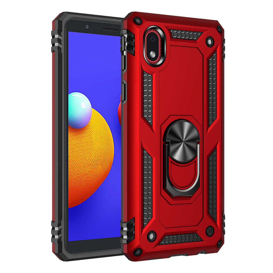 Galaxy A01 Core Kılıf Zore Vega Kılıf - Kırmızı