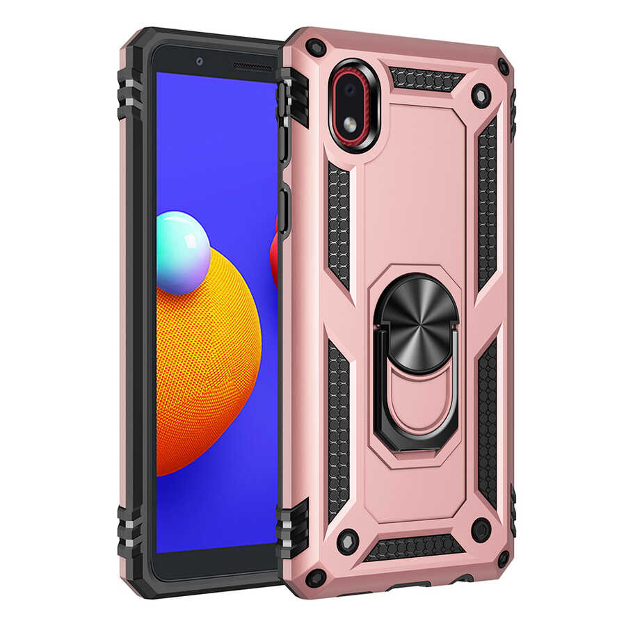 Galaxy A01 Core Kılıf Zore Vega Kılıf - Rose Gold