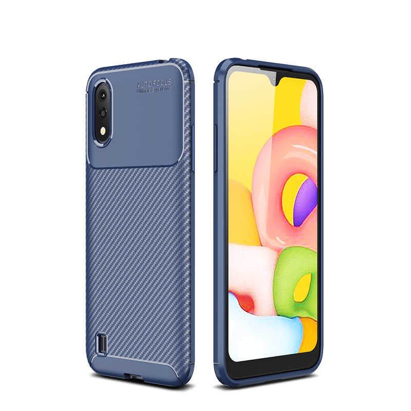 Galaxy A01 Kılıf Zore Negro Silikon Kılıf - Lacivert