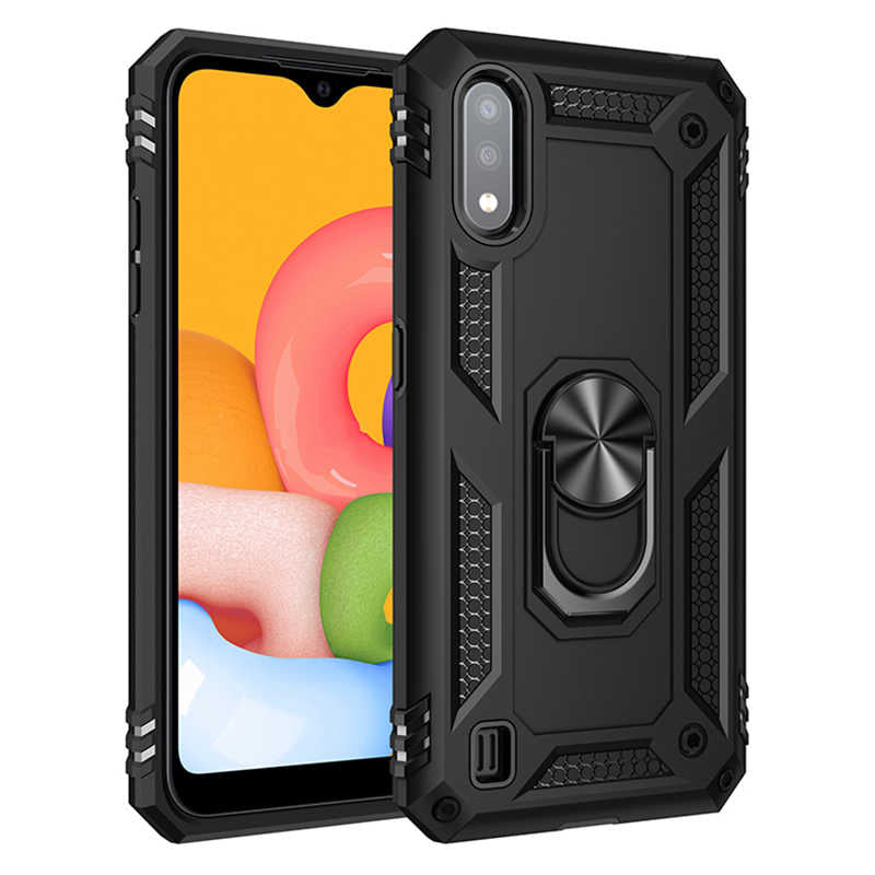 Galaxy A01 Kılıf Zore Vega Kılıf - Siyah