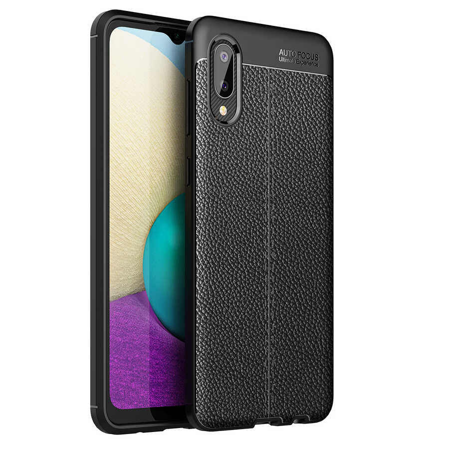 Galaxy A02 Kılıf Zore Niss Silikon Kılıf - Siyah