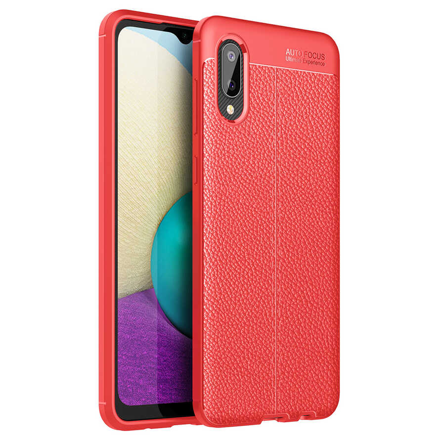 Galaxy A02 Kılıf Zore Niss Silikon Kılıf - Kırmızı