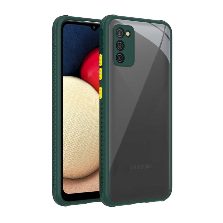 Galaxy A02S Kılıf Zore Kaff Kılıf - Koyu Yeşil