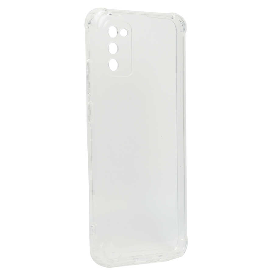 Galaxy A02S Kılıf Zore Kamera Korumalı Nitro Anti Shock Silikon - Renksiz