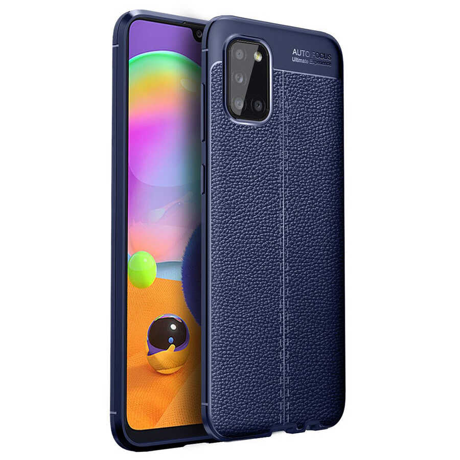 Galaxy A02S Kılıf Zore Niss Silikon Kılıf - Lacivert