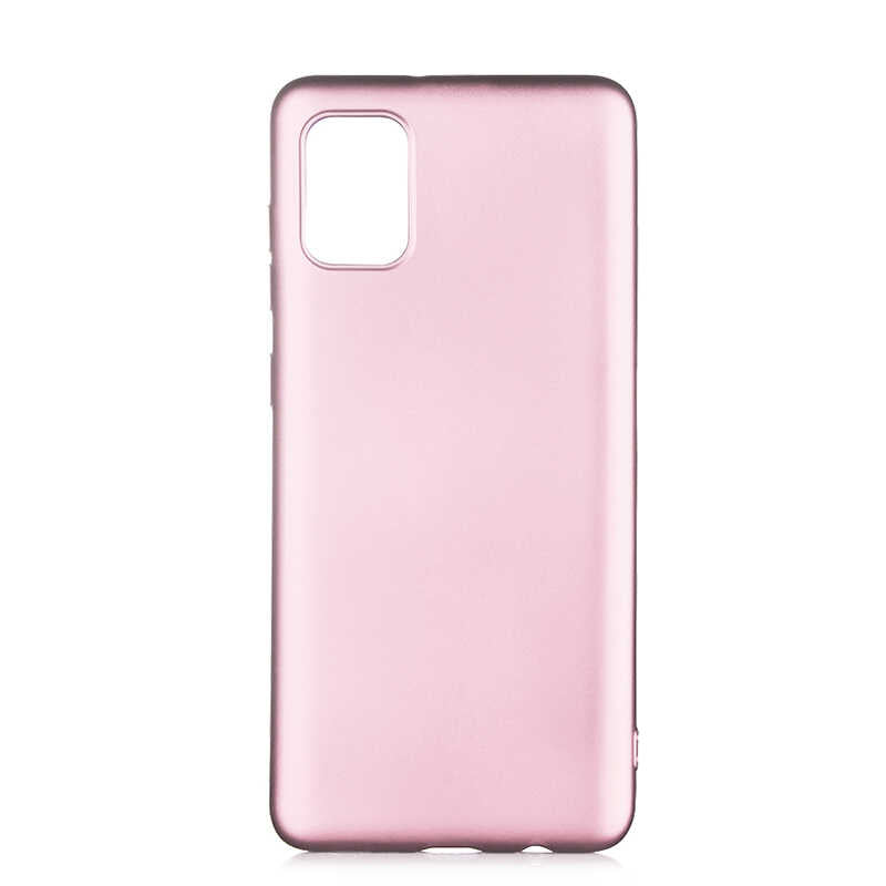 Galaxy A02S Kılıf Zore Premier Silikon Kılıf - Rose Gold