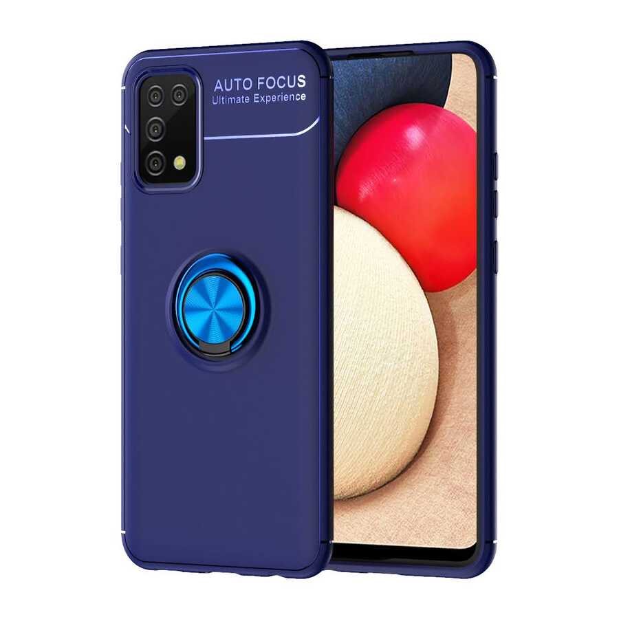 Galaxy A02S Kılıf Zore Ravel Silikon Kılıf - Mavi