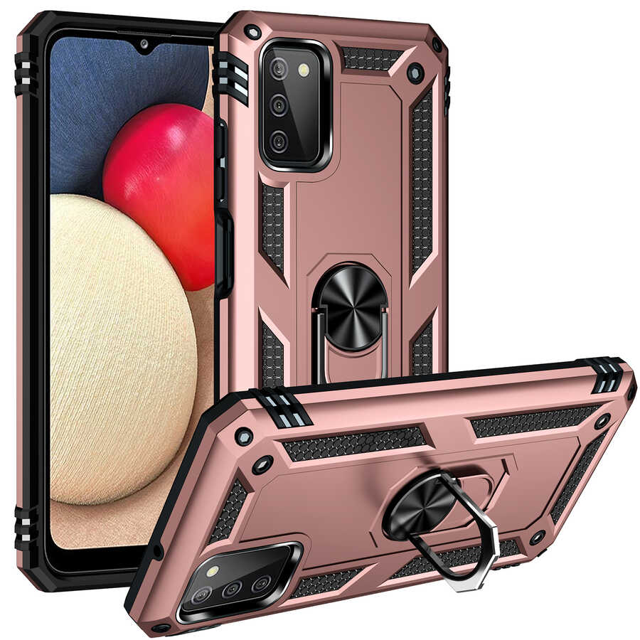 Galaxy A03S Kılıf Zore Vega Kılıf - Rose Gold