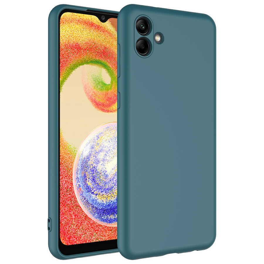 Galaxy A04 Kılıf Zore Mara Lansman Kılıf - Koyu Yeşil