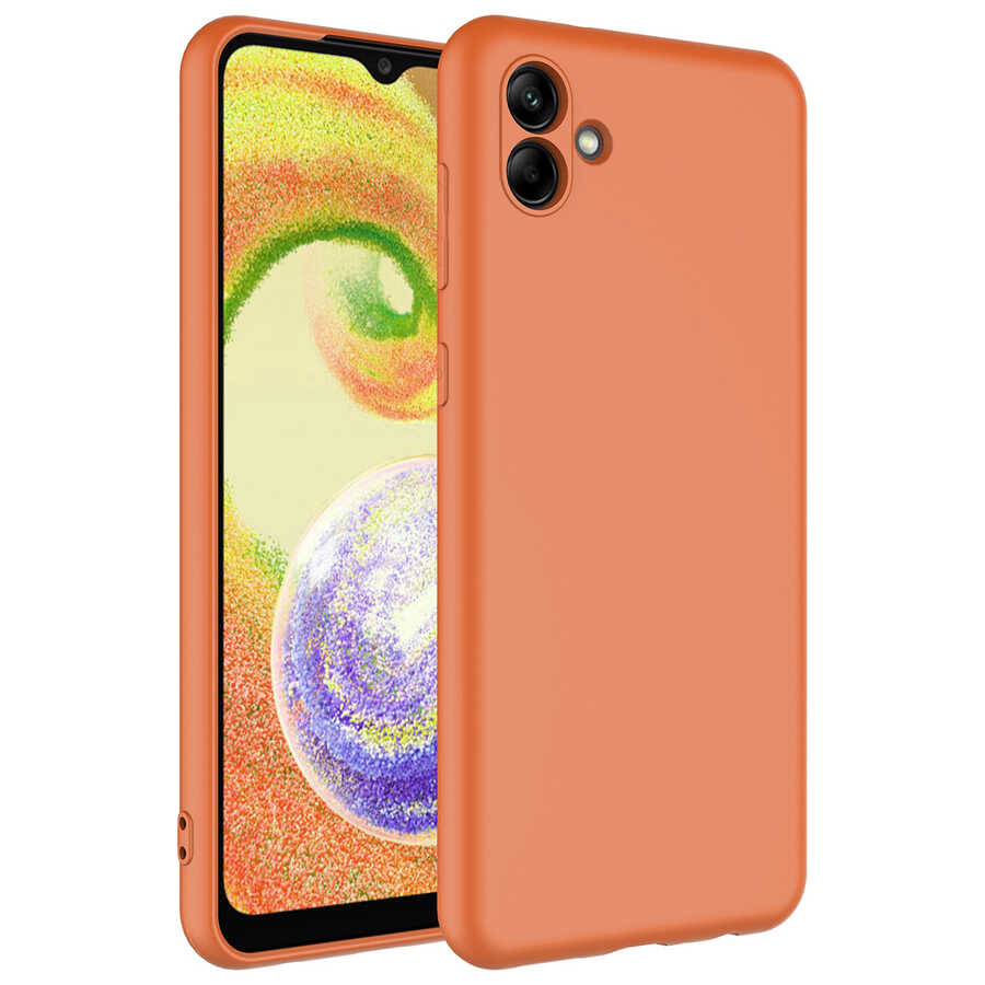 Galaxy A04 Kılıf Zore Mara Lansman Kılıf - Turuncu