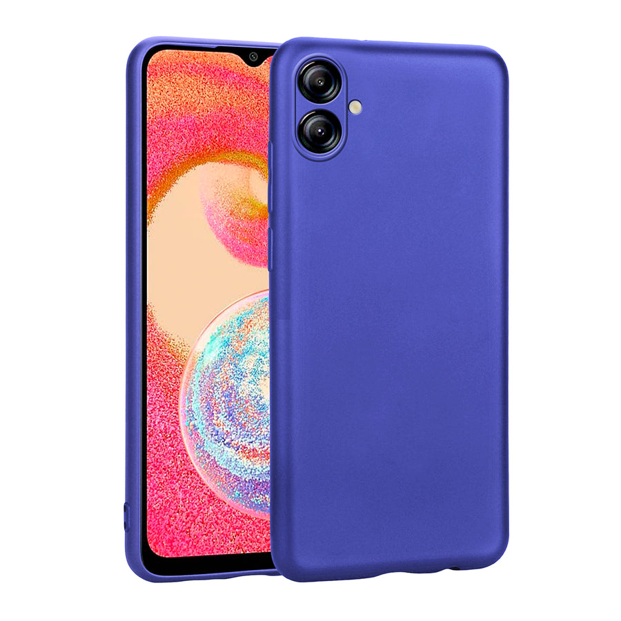 Galaxy A04E Kılıf Zore Premier Silikon Kılıf - Saks Mavi