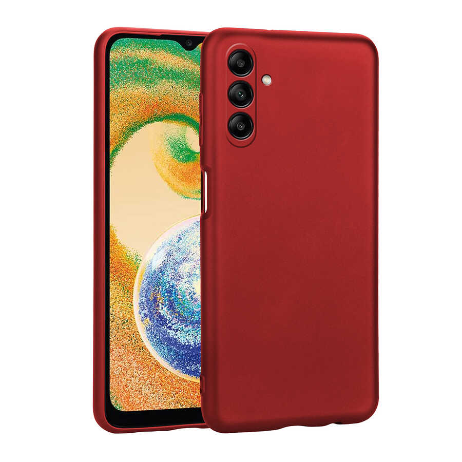 Galaxy A04S Kılıf Zore Premier Silikon Kılıf - Kırmızı