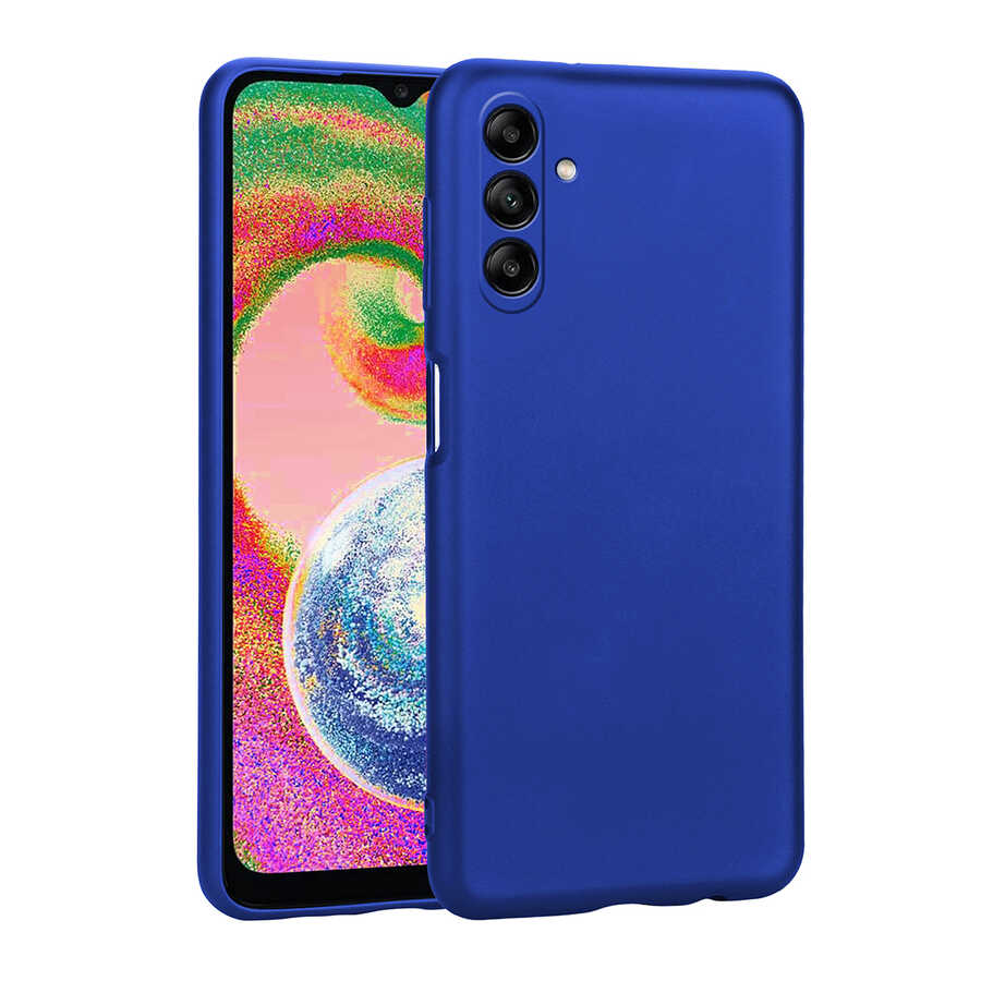 Galaxy A04S Kılıf Zore Premier Silikon Kılıf - Saks Mavi