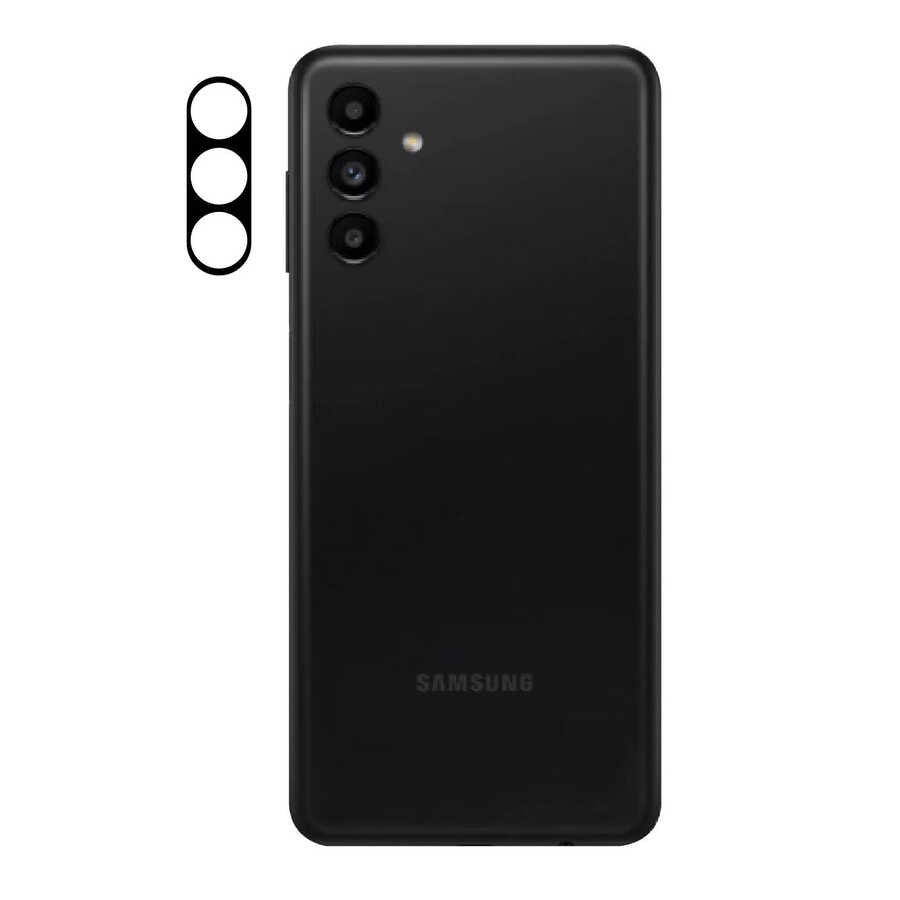 Galaxy A04S Zore 3D Kamera Camı - Siyah