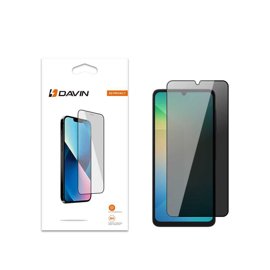 Galaxy A06 Davin 5D Privacy Cam Ekran Koruyucu - Siyah