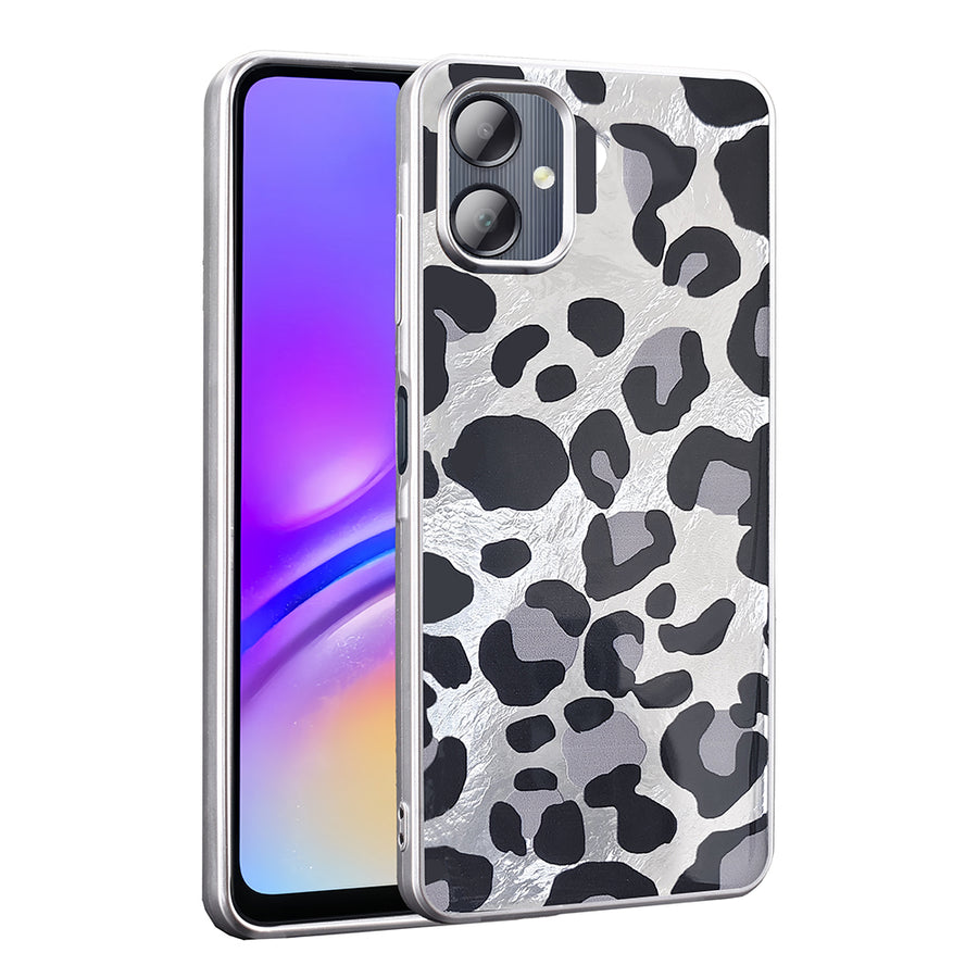 Galaxy A06 Kılıf Desenli Zore Mep Kılıf - Gri Leopar