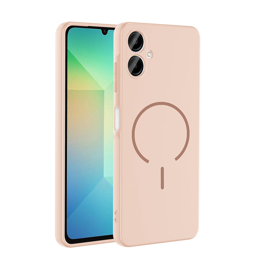 Galaxy A06 Kılıf M-safe Şarj Özellikli Zore Meta Kılıf - Rose Pembe