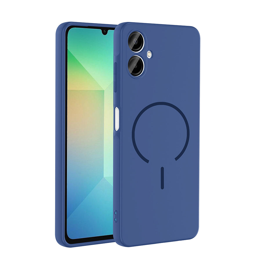 Galaxy A06 Kılıf M-safe Şarj Özellikli Zore Meta Kılıf - Lacivert