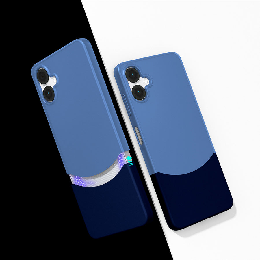 Galaxy A06 Kılıf Mıknatıslı Zore Duble Kılıf - Lacivert