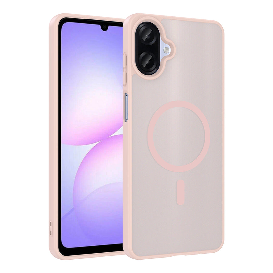 Galaxy A07 Kılıf M-safe Şarj Özellikli Zore Babet Kılıf - Pembe