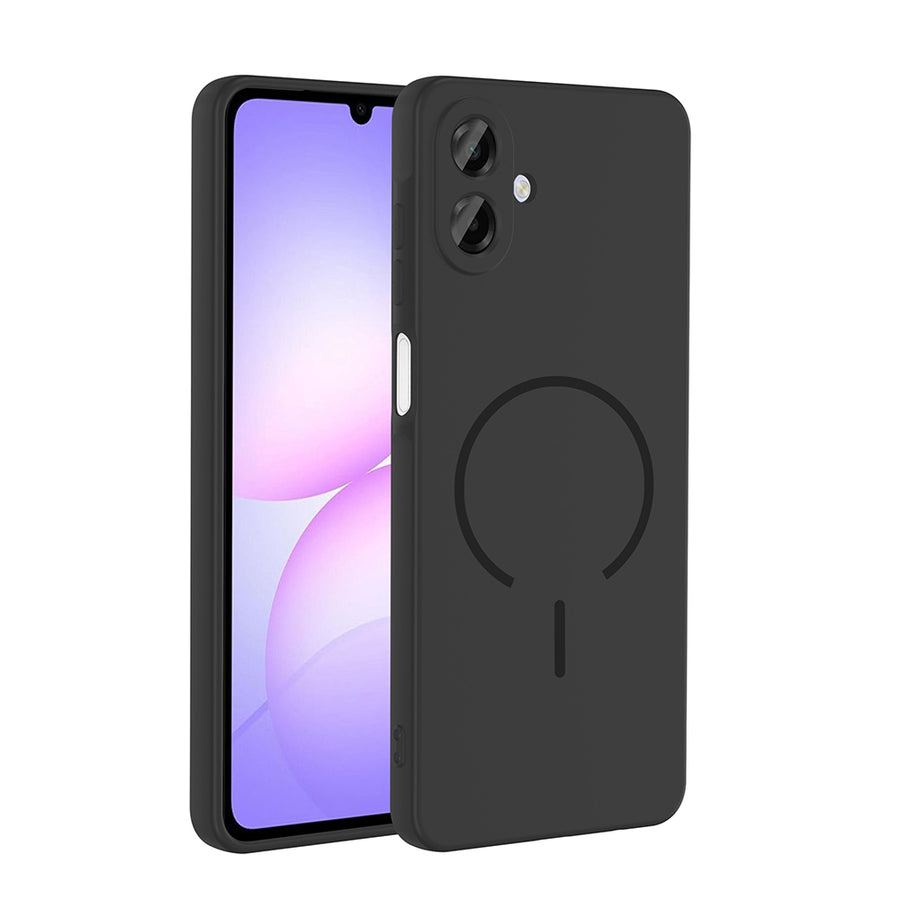 Galaxy A07 Kılıf M-safe Şarj Özellikli Zore Meta Kılıf - Siyah