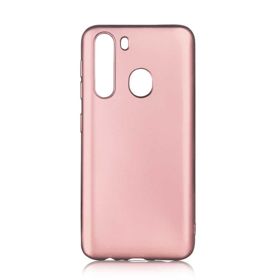 Galaxy A21 Kılıf Zore Premier Silikon Kılıf - Rose Gold