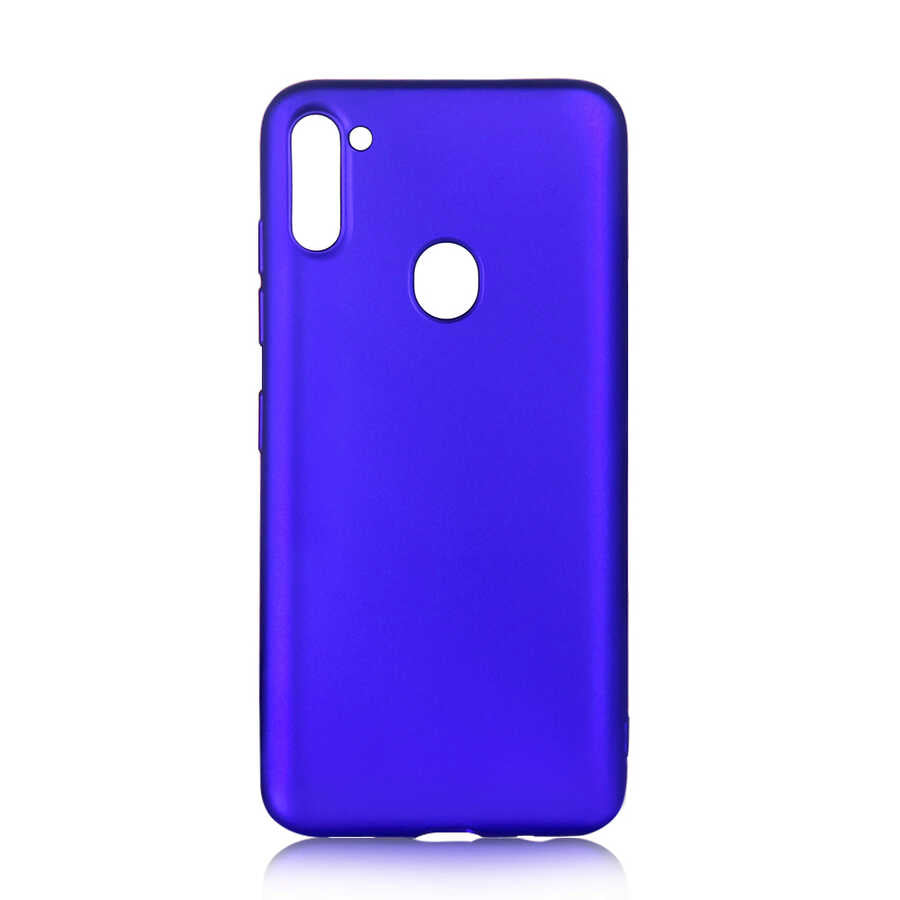Galaxy A11 Kılıf Zore Premier Silikon Kılıf - Saks Mavi