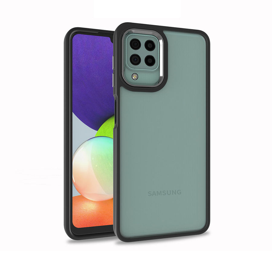 Galaxy A12 Kılıf Zore Flora Kılıf - Siyah