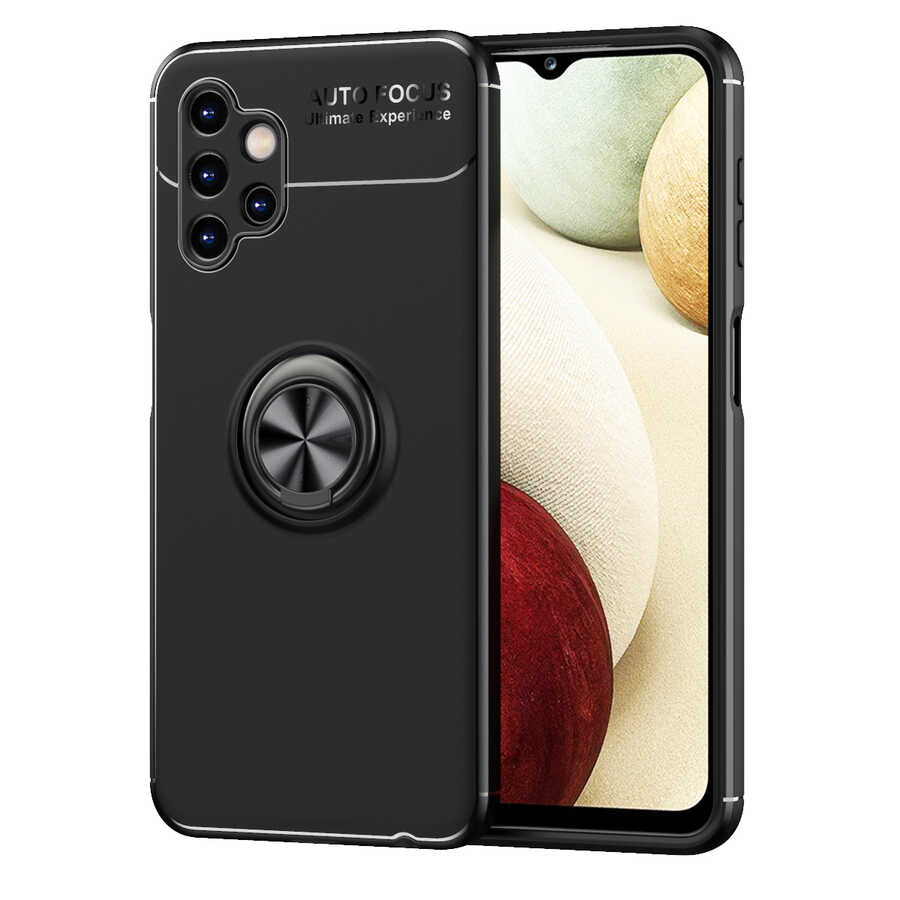 Galaxy A13 4G Kılıf Zore Ravel Silikon Kılıf - Siyah