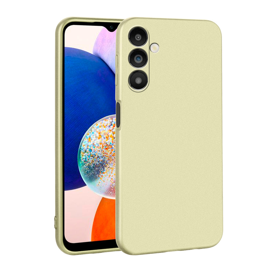 Galaxy A14 Kılıf Zore Premier Silikon Kılıf - Gold