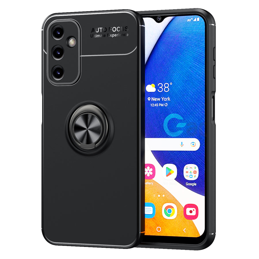Galaxy A14 Kılıf Zore Ravel Silikon Kılıf - Siyah