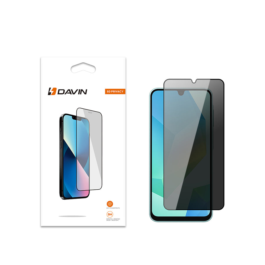 Galaxy A17 Davin 5D Privacy Cam Ekran Koruyucu - Siyah
