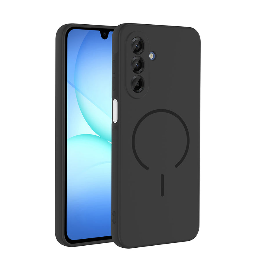 Galaxy A17 Kılıf M-safe Şarj Özellikli Zore Meta Kılıf - Siyah