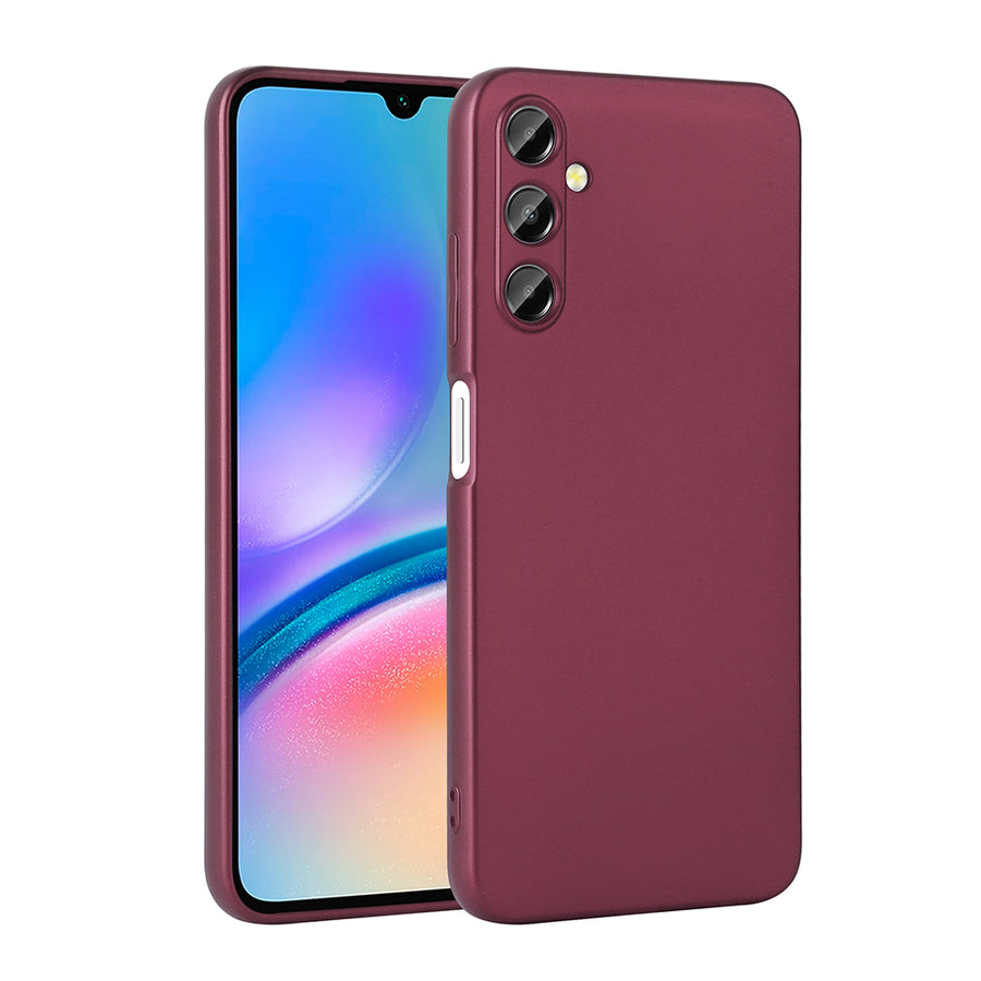 Galaxy A17 Kılıf Zore Premier Silikon Kılıf - Mürdüm