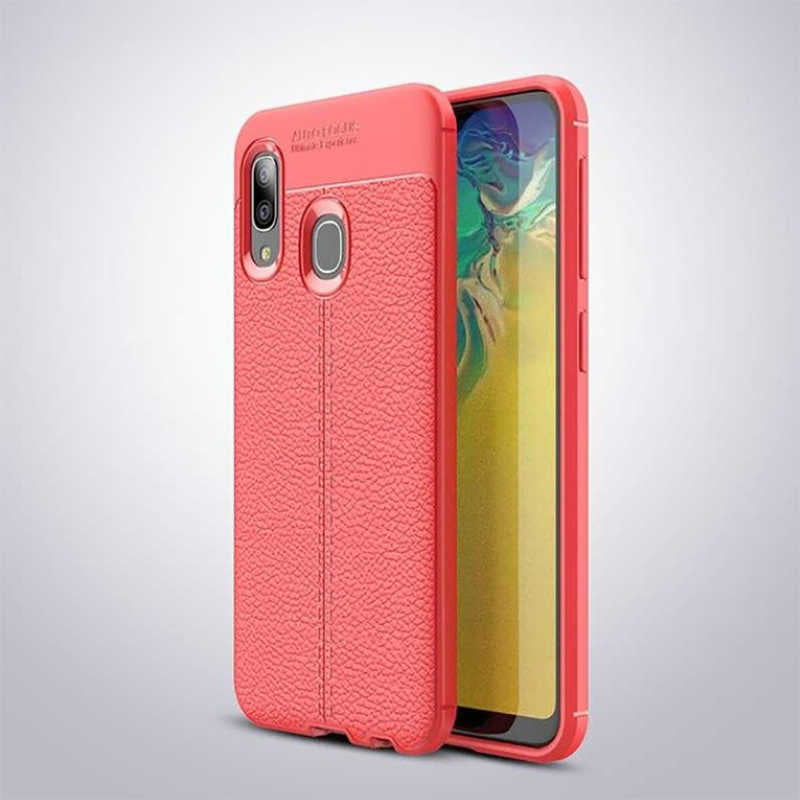 Galaxy A20 Kılıf Zore Niss Silikon Kılıf - Kırmızı