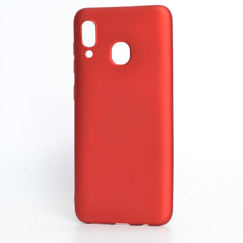 Galaxy A20 Kılıf Zore Premier Silikon Kılıf - Kırmızı
