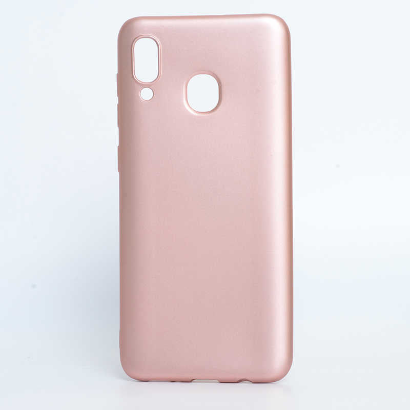 Galaxy A20 Kılıf Zore Premier Silikon Kılıf - Rose Gold