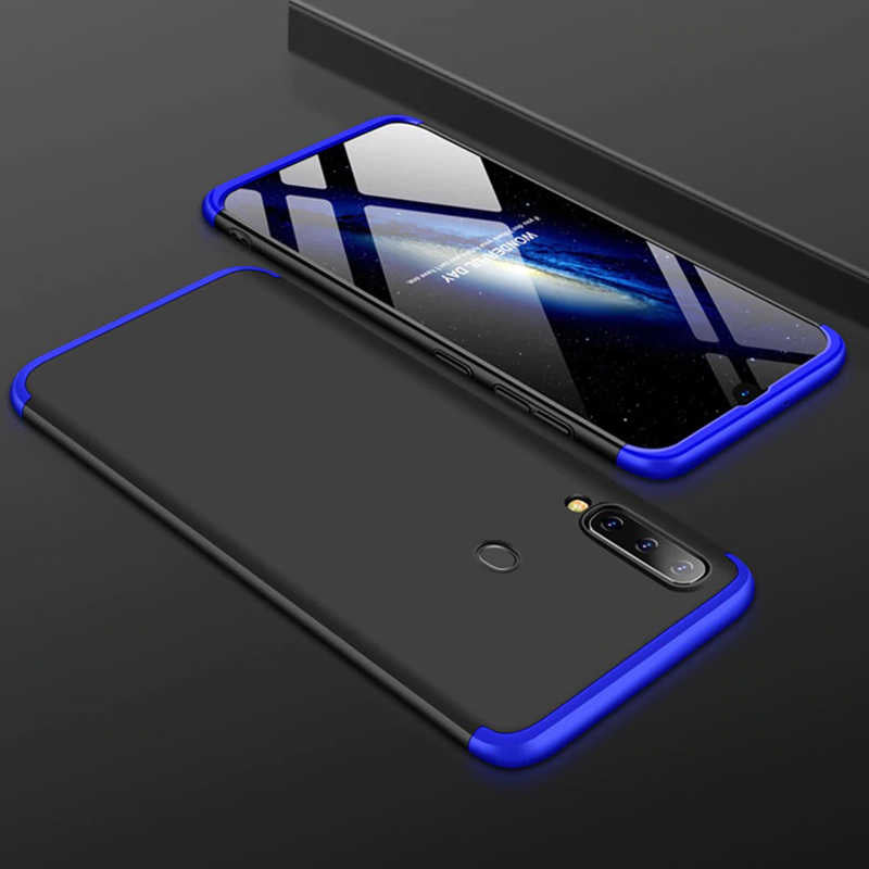 Galaxy A20S Kılıf Zore Ays Kılıf - Siyah-Mavi