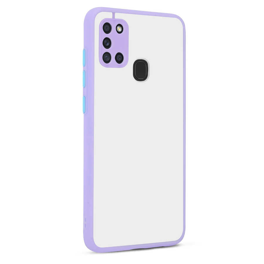 Galaxy A21S Kılıf Zore Hux Kılıf - Lila